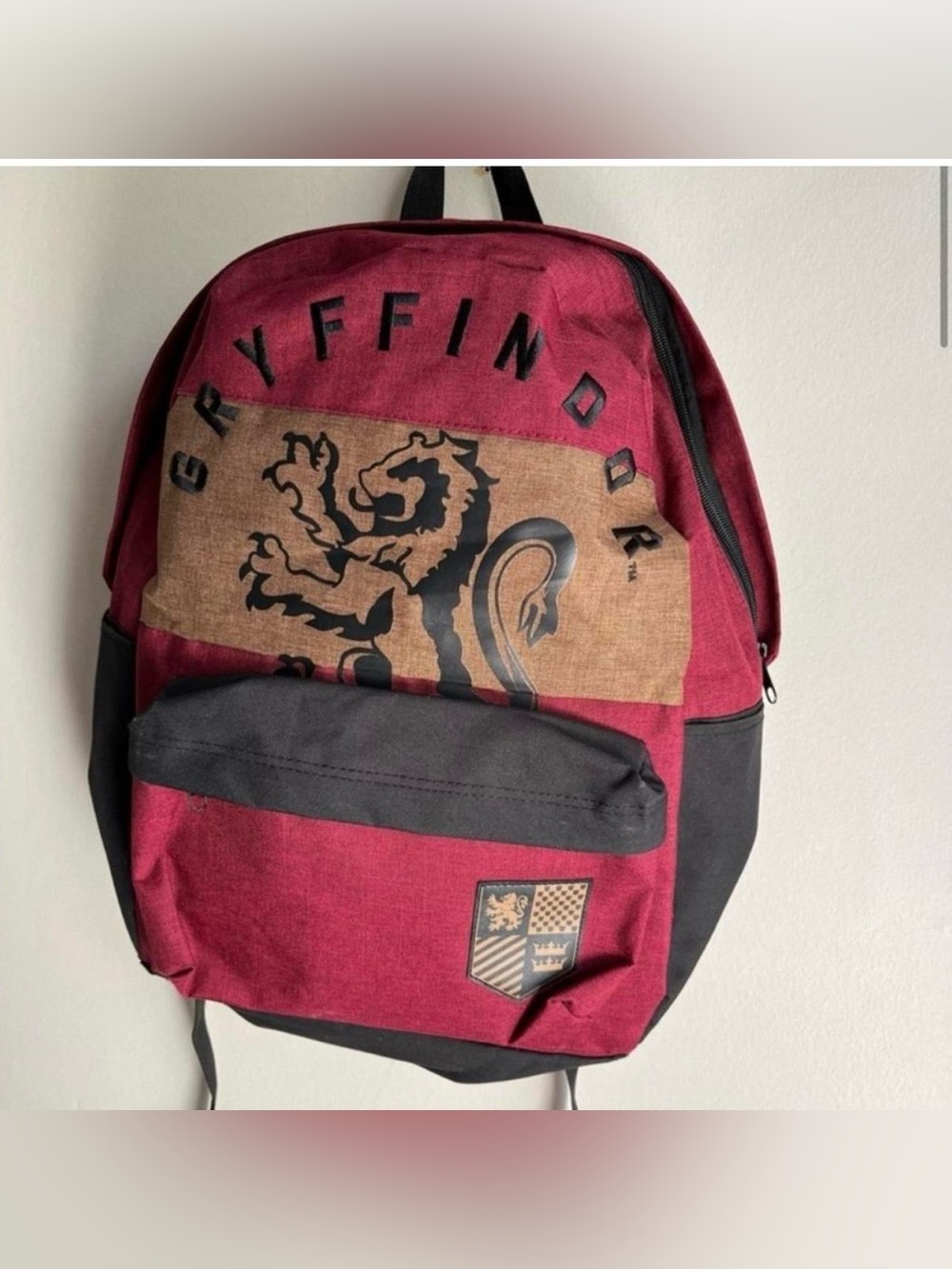 Gryffindor Harry Potter Color Block Backpack Red School Travel